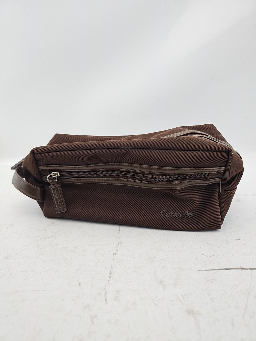 Calvin Klein Brown Toiletry Bag